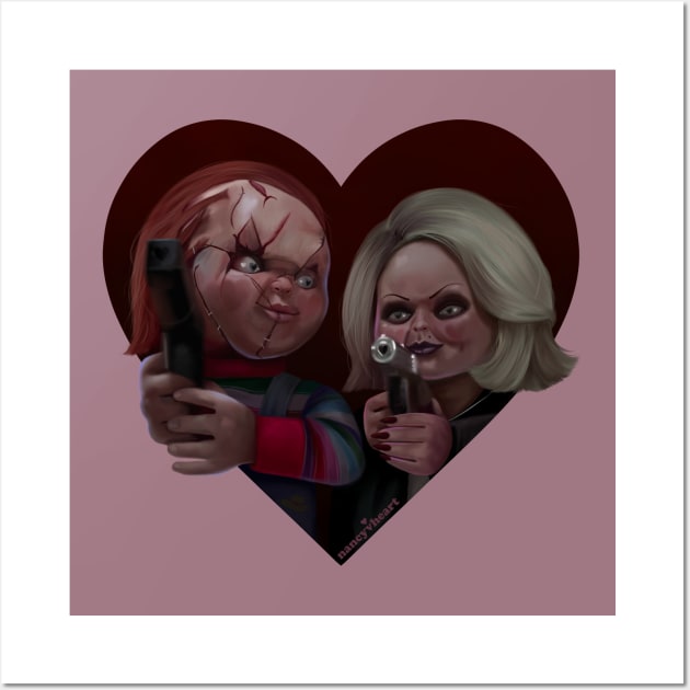 Bride of Chucky Wall Art by Nancyvheart 